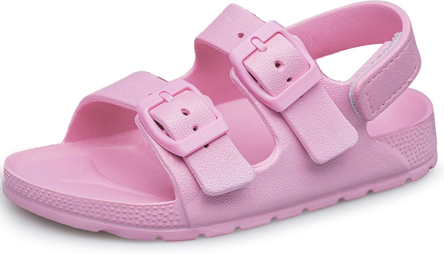 BNV Boys Girls Sandals Unisex Toddler Kids Double Buckle Sandals Comfort Open Toe Adjustable Back Strap Shower Beach Pool Shoes(Toddler/Little Kid/Big Kid)
