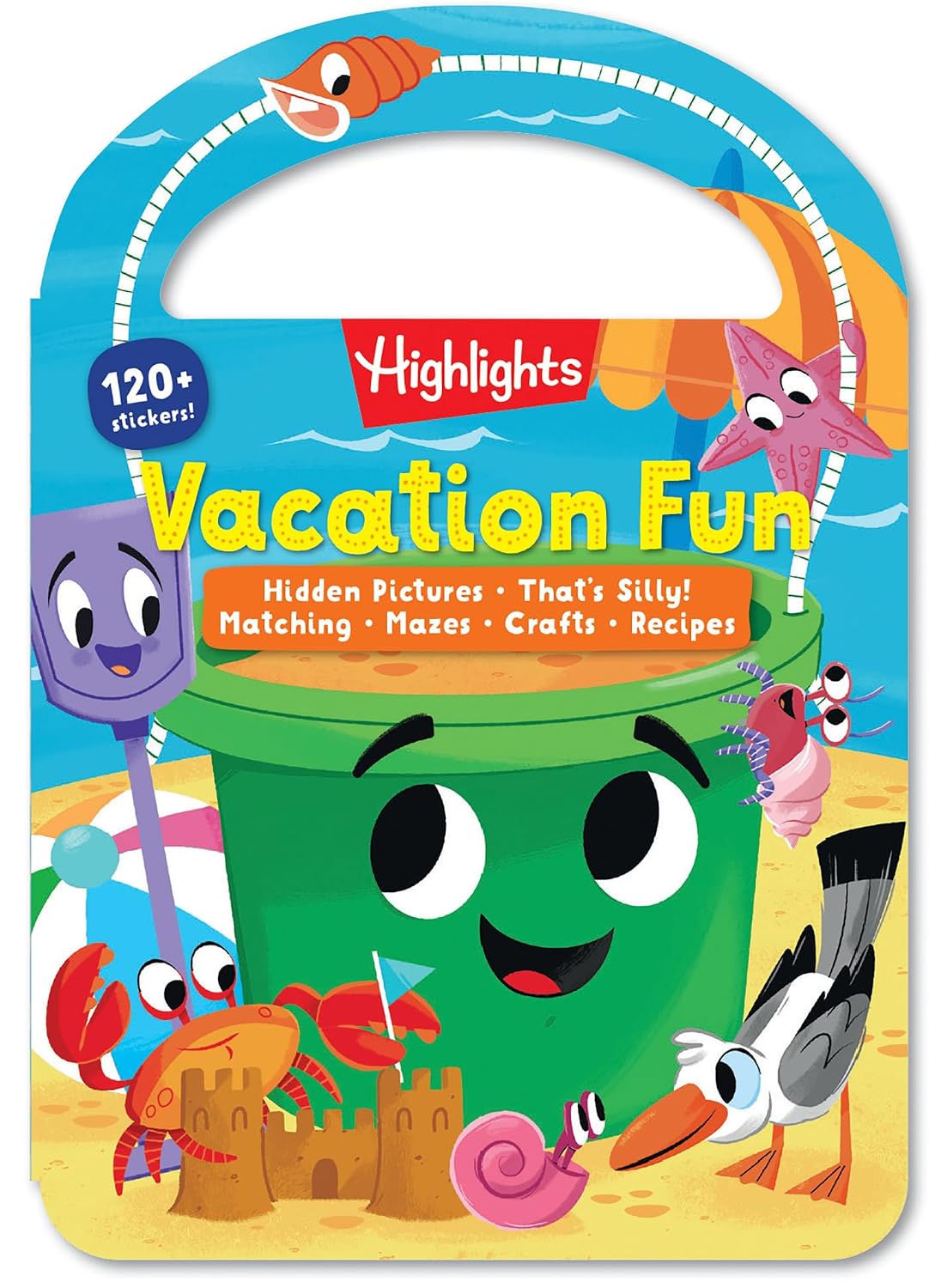 Vacation Fun: Kids Travel Activity Book for Ages 36 with Over 120 Stickers, Puzzles, Crafts and Games for Road Trips, Vacations and Travel (Carry and Play Activity Books)