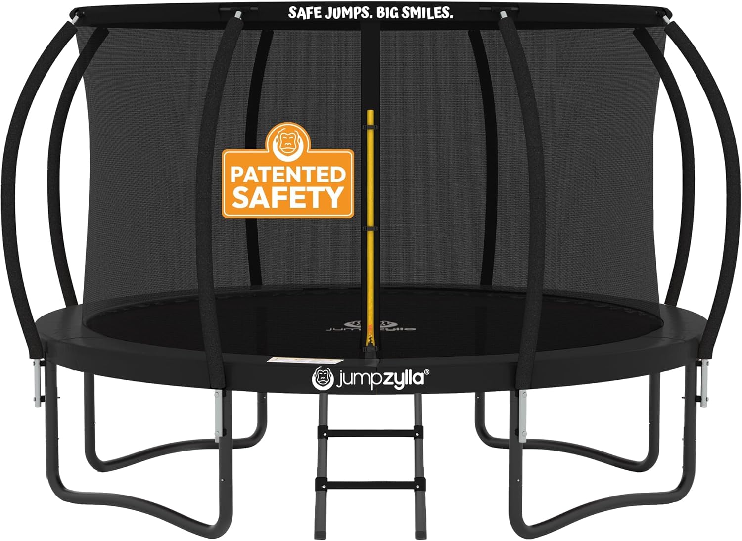 JUMPZYLLA Outdoor Trampoline with Net for Kids 10FT 12FT 14FT 15FT 16FT