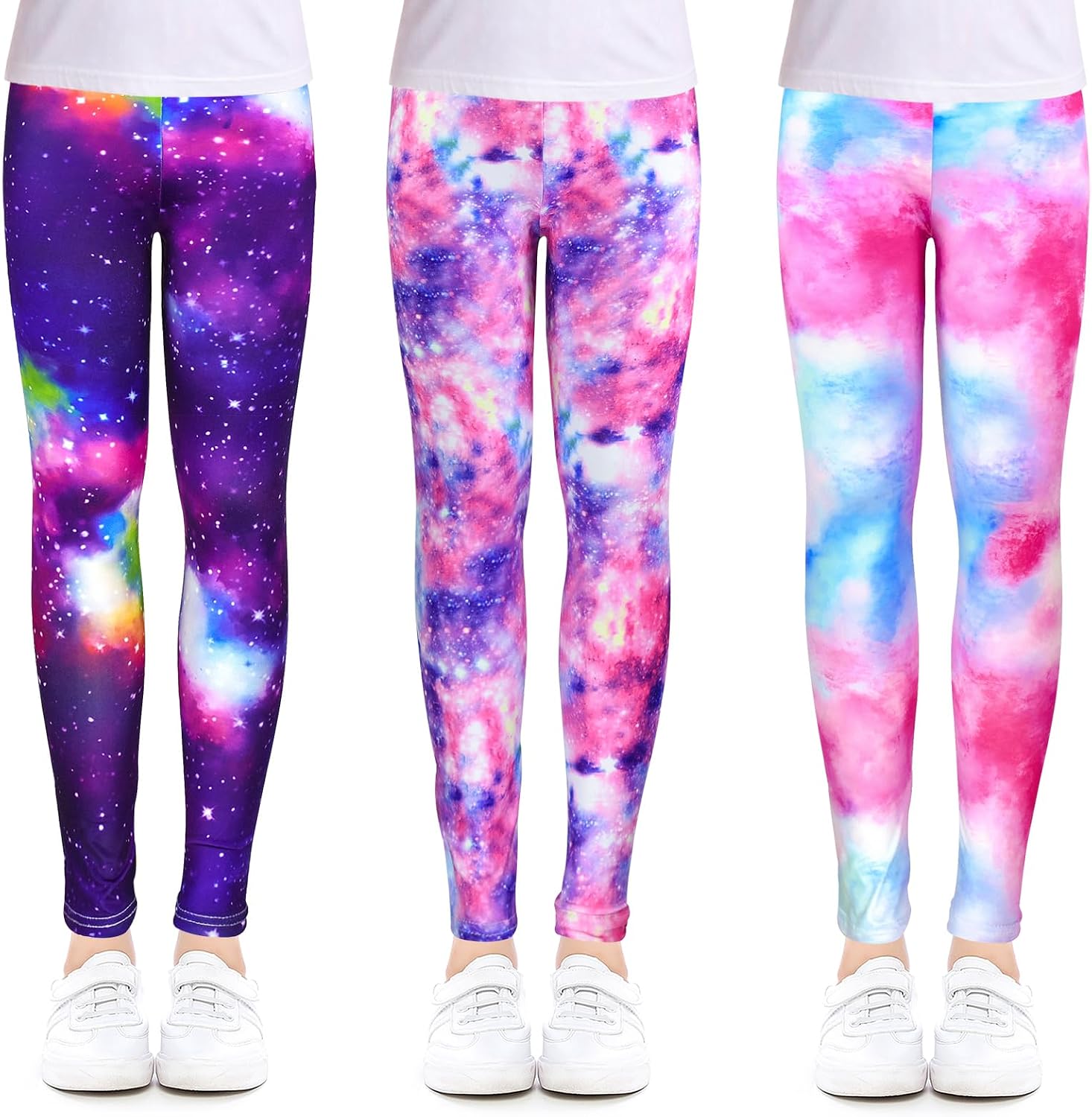 ZukoCert Girls Leggings Multipack – Soft Comfortable Athletic Leggings for Girls 4-12 Years