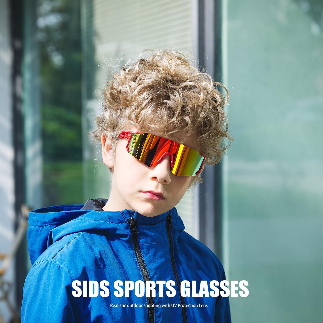SEKKAF Kids Sunglasses Youth Baseball Sunglasses for Boys Girls Softball Sports Sun Glasses UV Protection