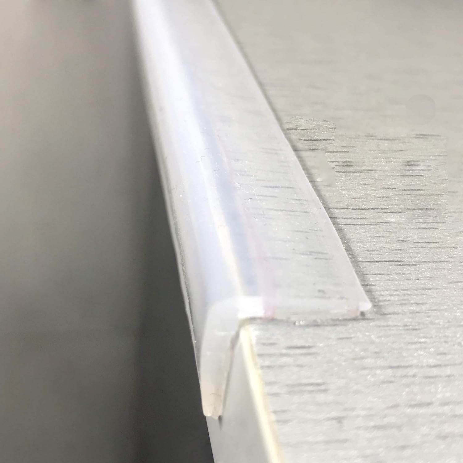 Clear 100% Silicone Edge Protector for Baby Proofing, Pre-Taped Furniture Wall Corner Guards, Damage-Free Toddler Bumper Strip for Wood Mable Table