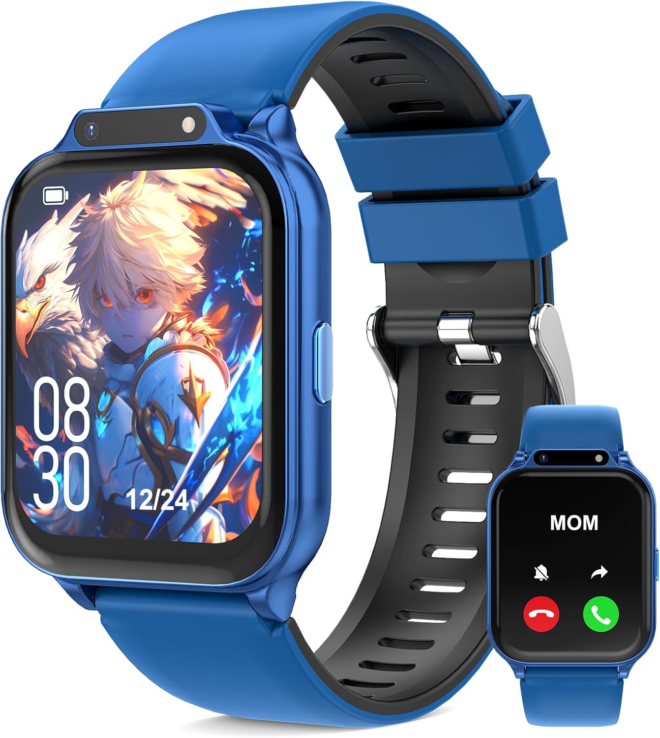 Smart Watch for Kids 1.85″ with Fitness Tracker, Sleep Monitor, 22/100+ Sport Modes, DIY Dial, IP68 Waterproof, Step Counter, Heart Rate, Camera, with/Without APP, Gift for 3-12 Years Old Boys Girls