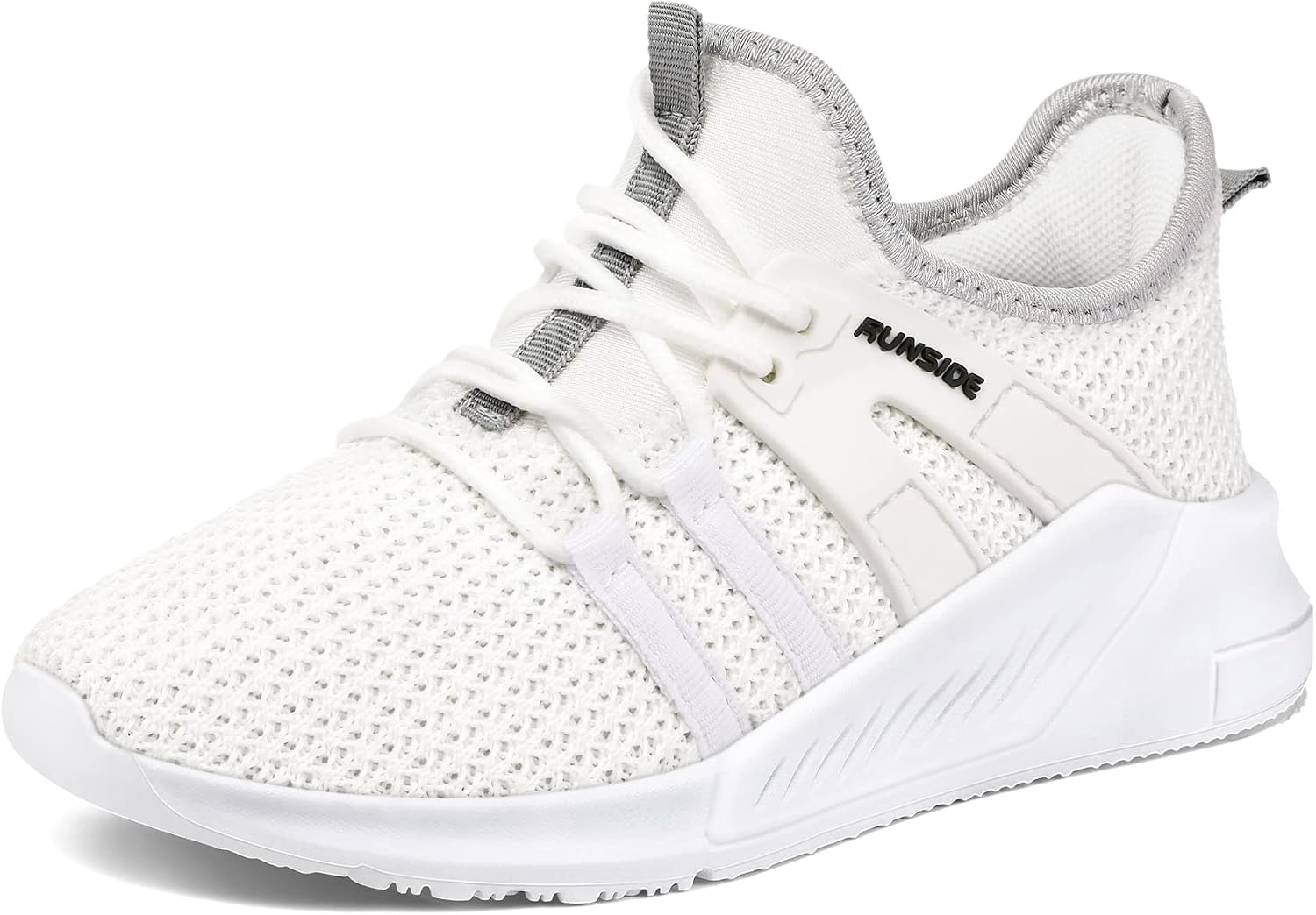 RUNSIDE Boys Girls Tennis Shoes Kids Lightweight Breathable Sneakers Lace-up Running Athletic Shoes for Toddler/Little Kid/Big Kid