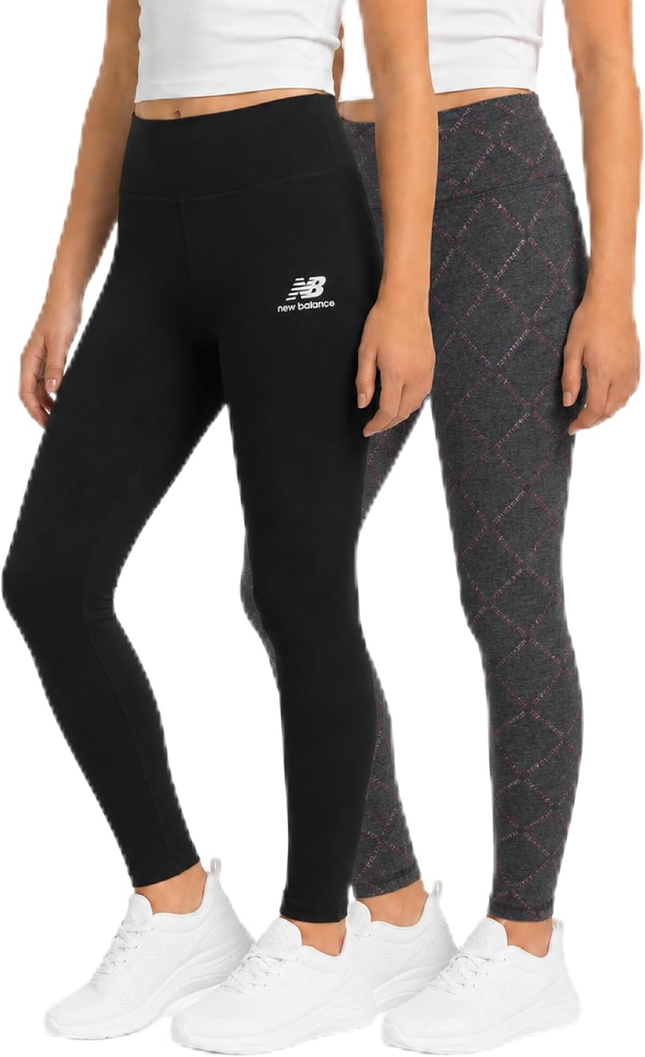 New Balance Girls Leggings – 2 Pack Girls Athletic Leggings for Dance Running Workout – Active Yoga Pants Tights for Kids