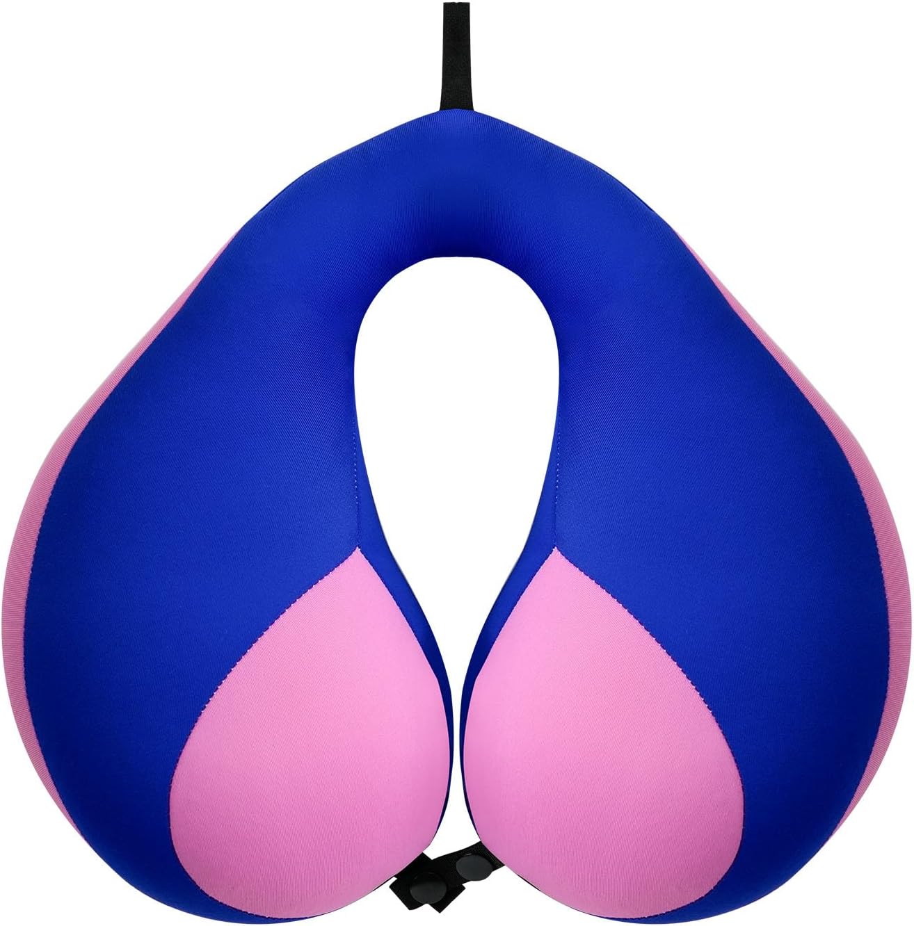 MOOB Kids Travel Neck Pillow with Chin Support, U-Shape Pillow for Head & Neck Support on Airplane & Car Rides, Ideal Travel Gift for Toddlers & Children (Blue Purple)