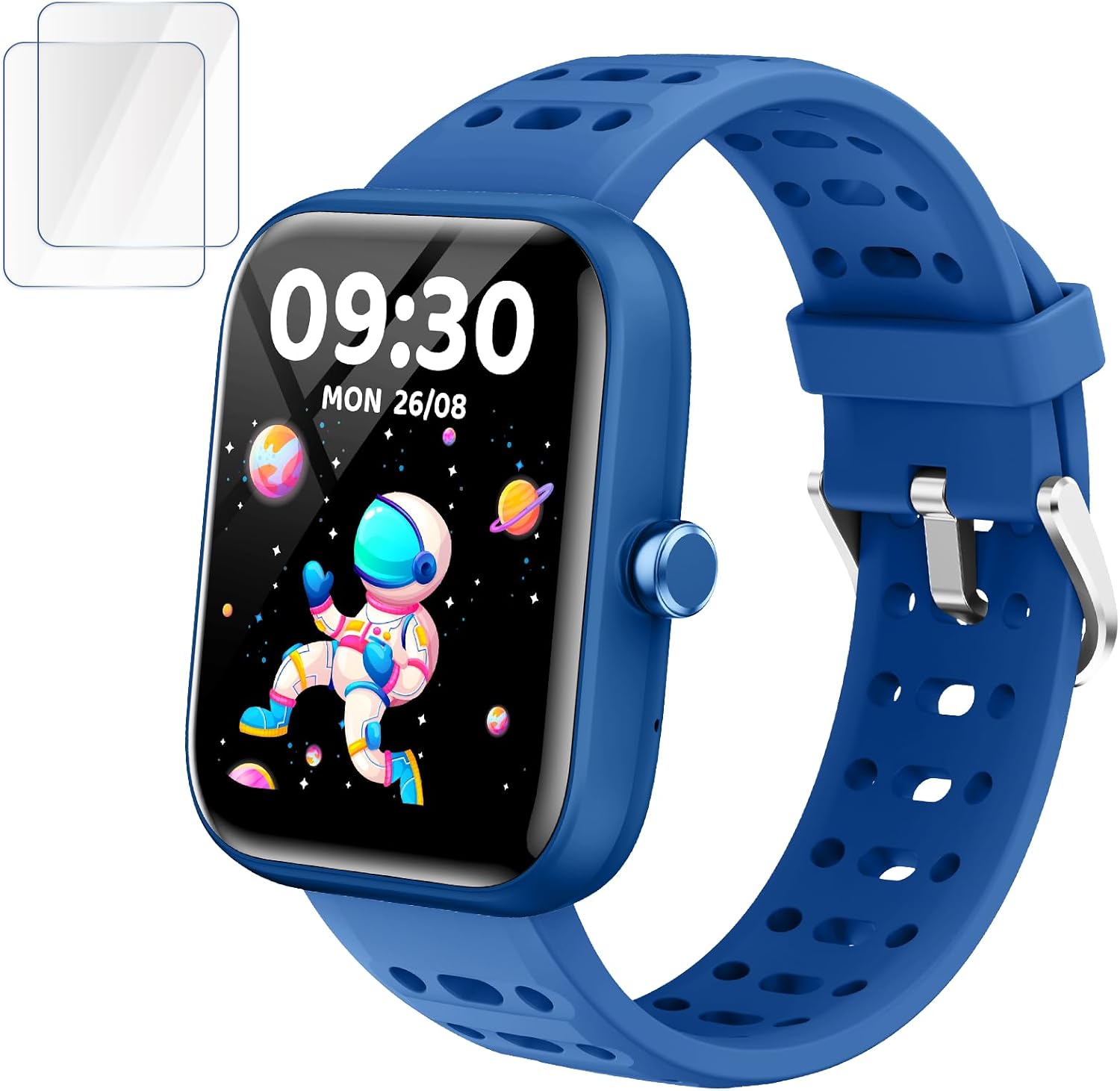 ENOMIR [2026 New Smart Watch for Kids – No APP No Phone Needed, 1.83″ Fitness Tracker Watch for Kids with Sleep Monitor, Heart Rate, Step Counter, IP68 Waterproof (Blue, 1.83Inches)