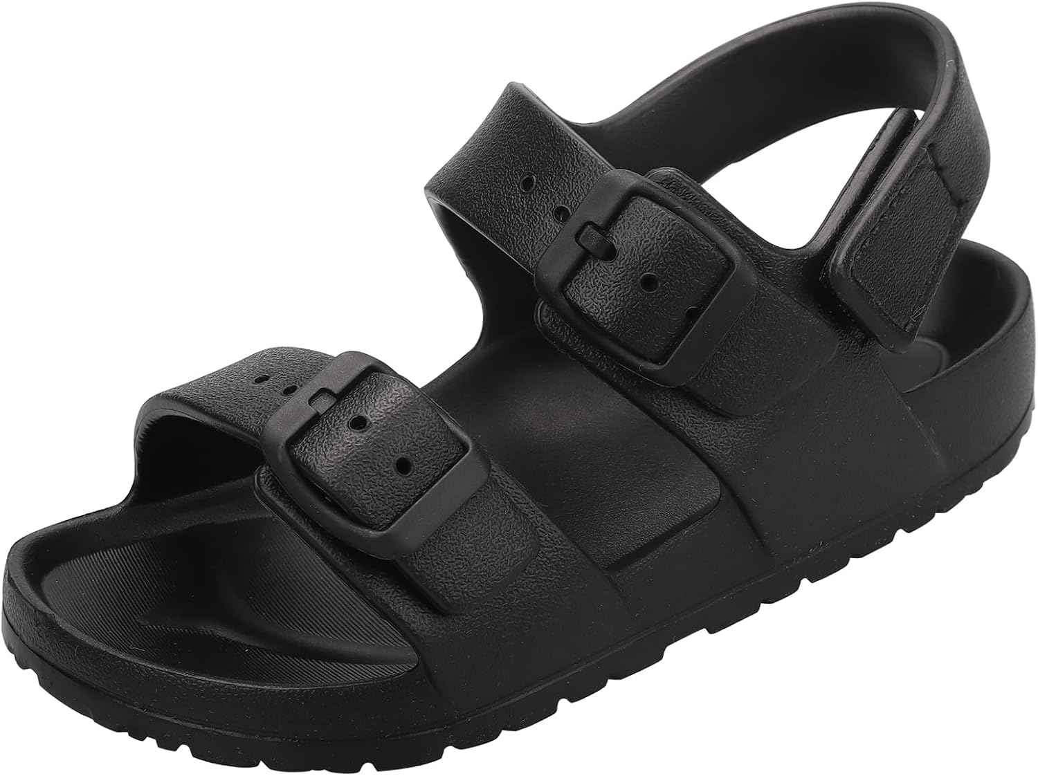 Kids Toddler Sandals Boys Girls Double Buckle Slides Summer Shower Beach Pool Water Shoes Slip on Slippers