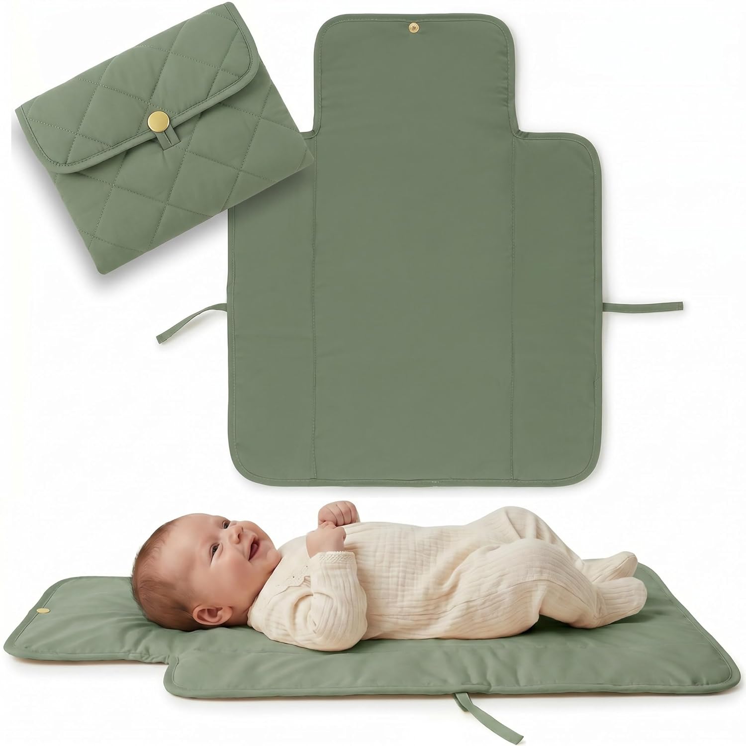 Portable Diaper Changing Pad – Soft and Easy to Clean Diaper Changing Mat for Babies – The Perfect Lightweight and Foldable Pad for Traveling