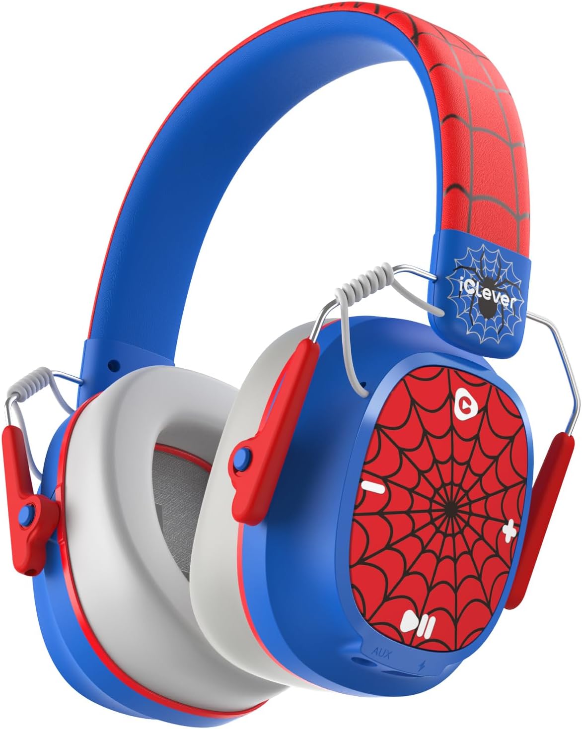iClever Noise Cancelling Headphones for Kids Adults, Bluetooth Ear Protection with 60H Play Time, Safe Volume 80dBA, Noise Reduction Headphones for Autism Fireworks/Monster Truck, FOCUS