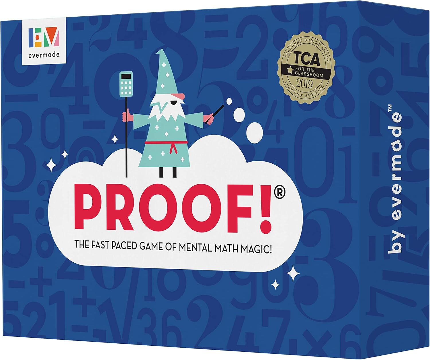 Evermade Proof Math Game – Fast-Paced Mental Math Card Game for Kids Ages 9-12, Teens & Adults – Teacher’s Choice Award Winning STEM Educational Game for Family, Classroom & Homeschool
