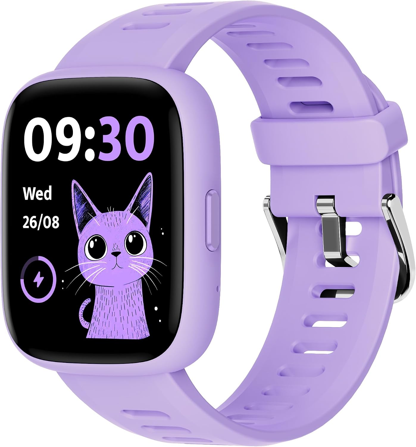 BIGGERFIVE Smart Watch for Kids, 1.8″ Fitness Tracker Watch Pedometer, Heart Rate, IP68 Waterproof, Sleep Monitor, Calorie Step Counter, 5 Puzzle Games with/Without APP for Girls Teens 5-16