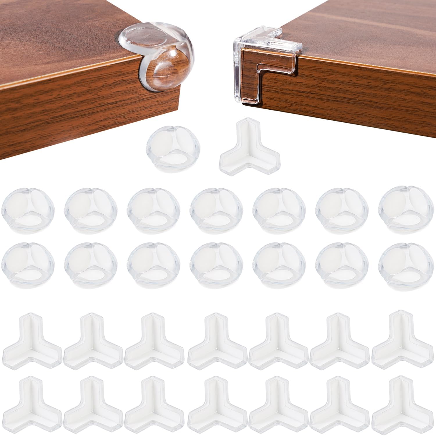 30 Pack Corner Protector for Baby, Clear Corner Protectors, Furniture Corner Guards，Baby Proof Corner Protectors to Cover Sharp Furniture