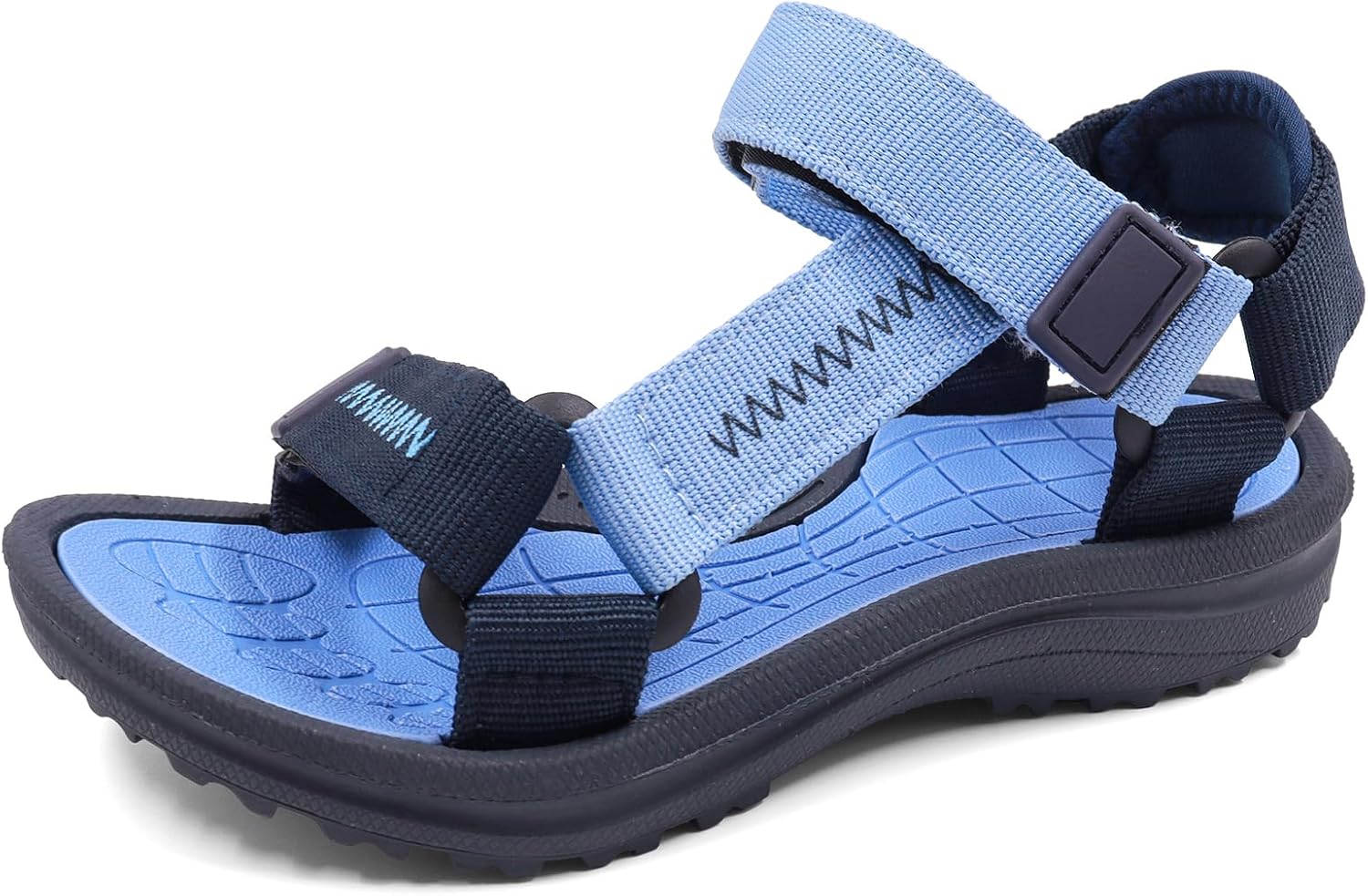Boys Girls Sandals Summer Open-Toe Outdoor Non-slip Athletic Sandals Adjustable Double Strap Lightweight Beach Casual Shoes for Toddler/Little/Big Kid