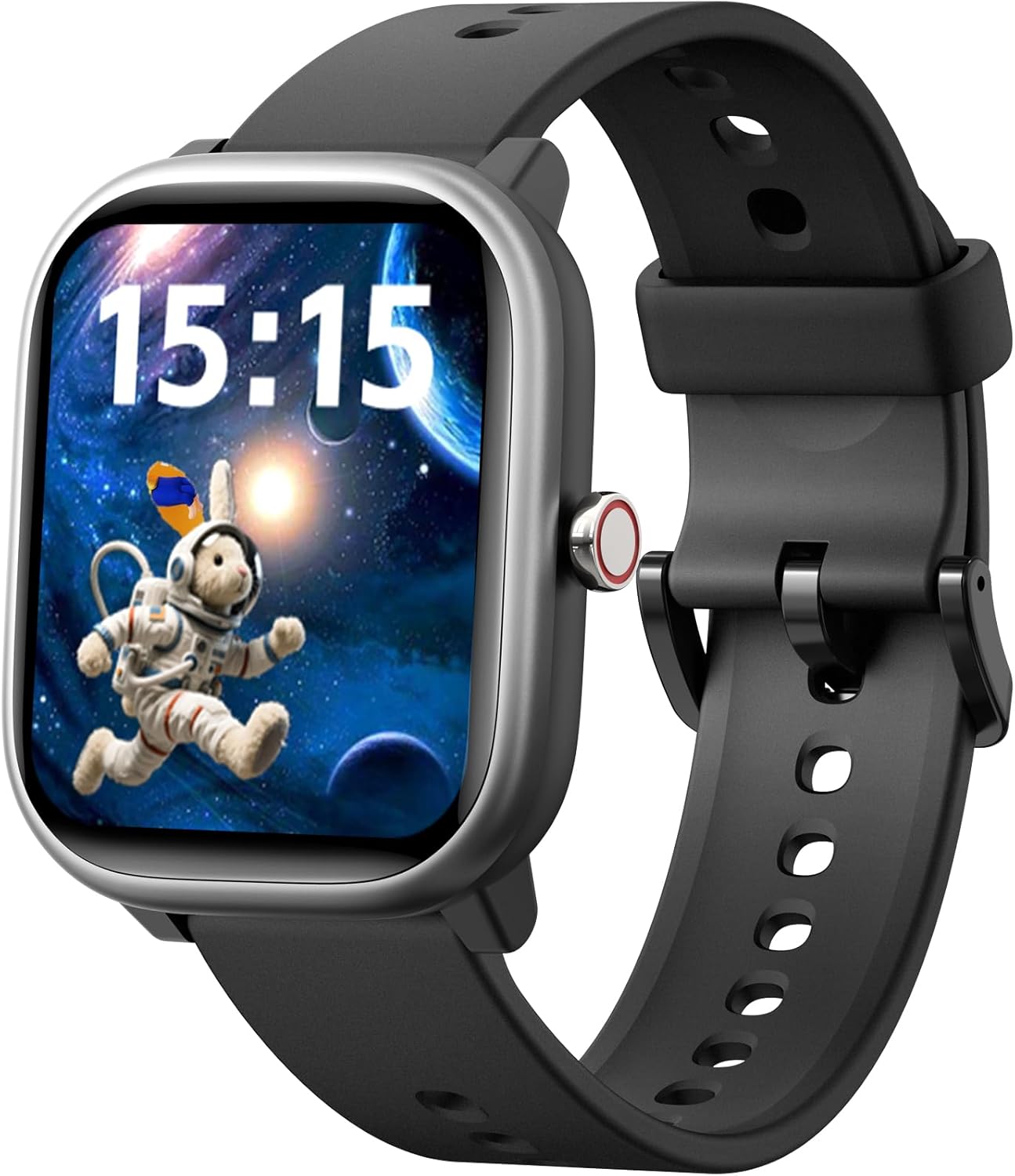 Kids Wach for Girls Boys 6-15 Year Old – Smart Watch for Kids 1.8″ Fitness Tracker ,No Phone needed,Pedometer Sleep Monitor Heart Rate Waterproof,Puzzle Game for Girls Boys Teens Birthday Gift (Black)