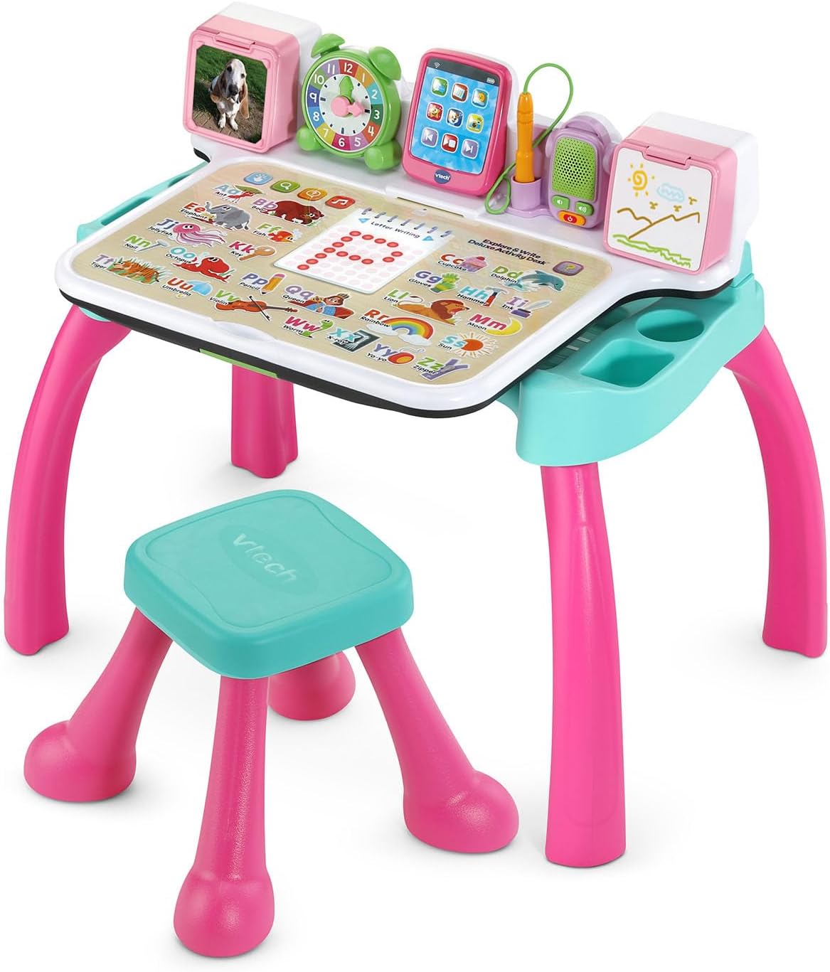 VTech Explore and Write Deluxe Activity Desk (Frustration Free Packaging), Pink