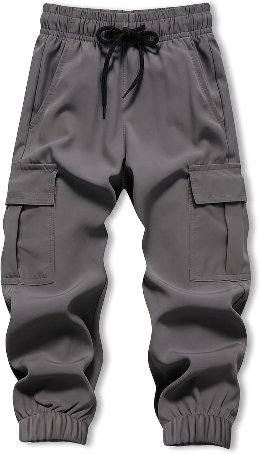 Toddler Boy Pants Joggers Sweatpants for Baby Boys Soft Casual Cargo Pants with Drawstring