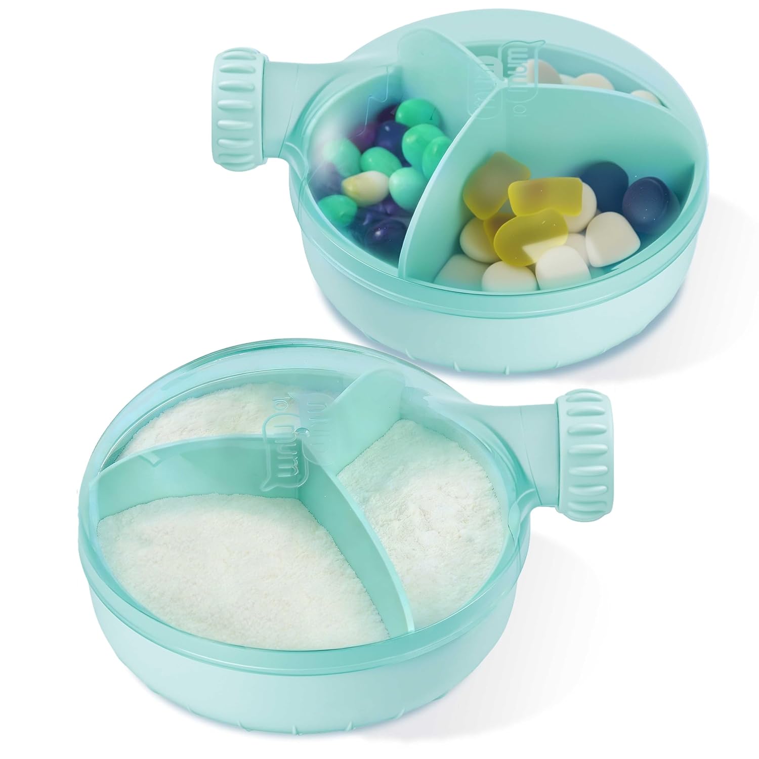 Baby Formula Dispenser Infant Milk Powder Container for Travel,Formula Dispenser Portable 6Oz Airtight Leak Proof Formula Storage Formula Dispenser on the go (Green)