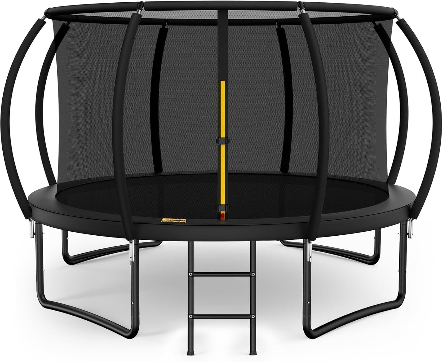 10FT 12FT 14FT 15FT 16FT Outdoor Trampoline with Enclosure Net, Heavy Duty Yard Trampolines, ASTM Approval Recreational Trampolines for Kids and Adults