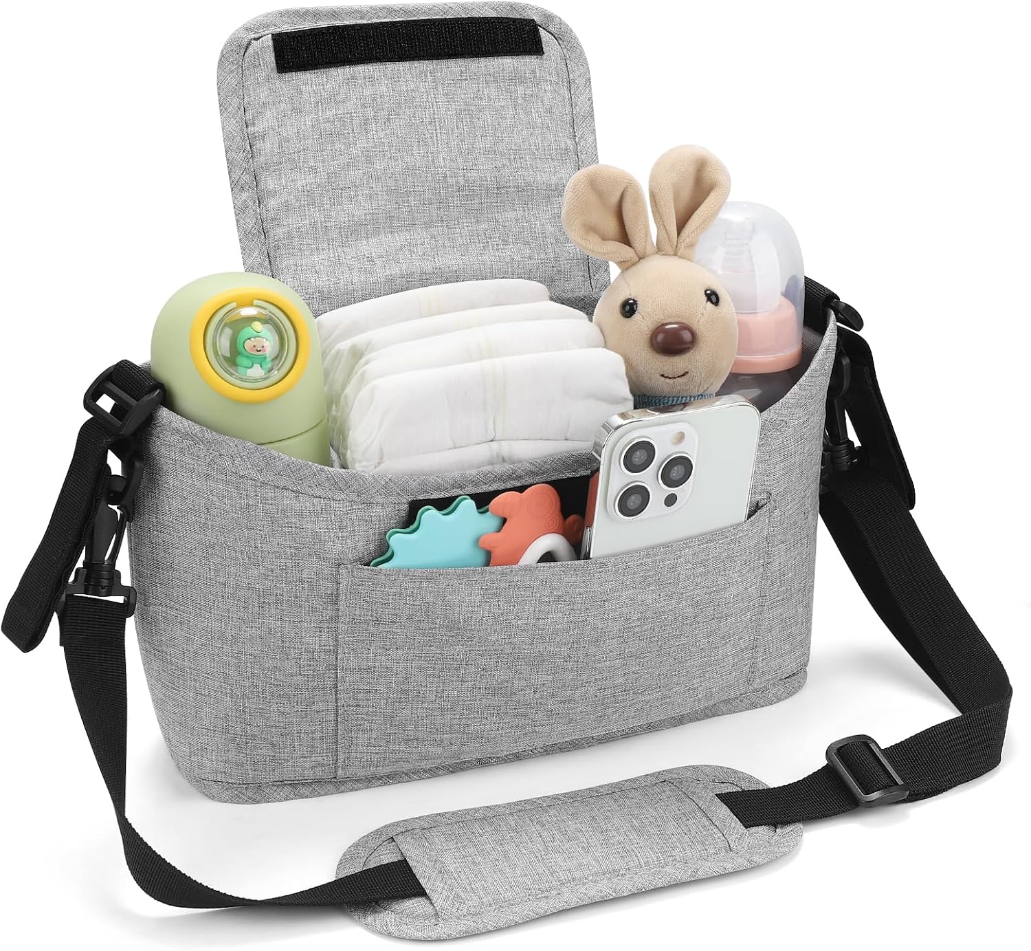 Accmor Universal Stroller Organizer, Stroller Bag Caddy Organizer, Stroller Organizer Accessories for Uppababy, Baby Jogger, Nuna, Doona, Britax Strollers