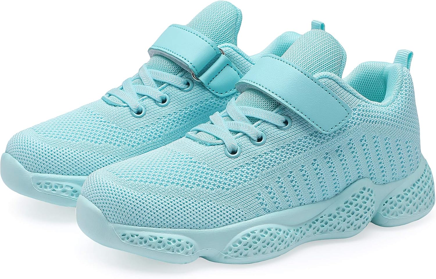 Hetios Kids Shoes Girls Lightweight Athletic Running Shoes Breathable Knit School Sports Shoes (Toddler/Little Kid/Big Kid)