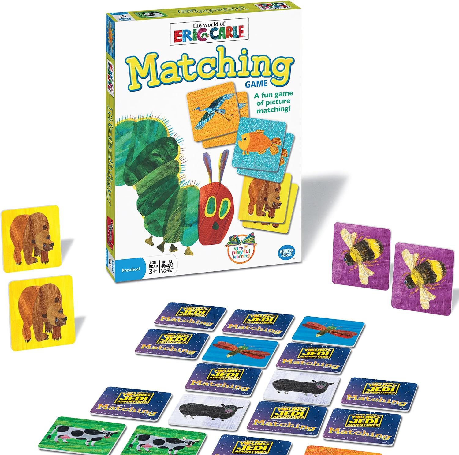 Wonder Forge Eric Carle Matching Game For Boys & Girls Age 3 To 5 – A Fun & Fast Animal Memory Game