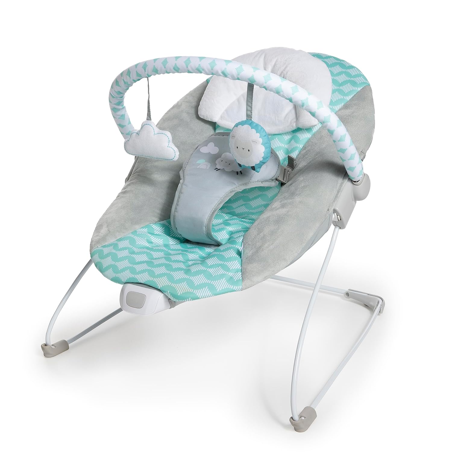 Ingenuity Ity Bouncity Bounce Vibrating Deluxe Baby Bouncer Seat, 0-6 Months Up to 20 lbs (Goji)