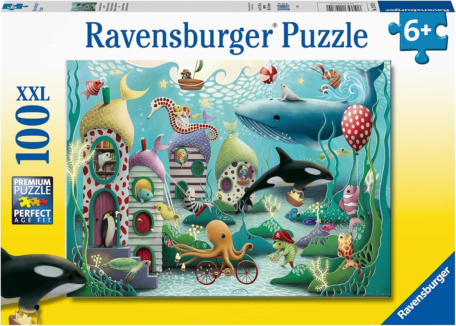 Ravensburger Underwater Wonders 100 Piece Jigsaw Puzzle for Kids – Fun and Educational Toy | Perfect Age Fit | Sustainable Wooden Pieces | Climate Pledge Friendly – 12972