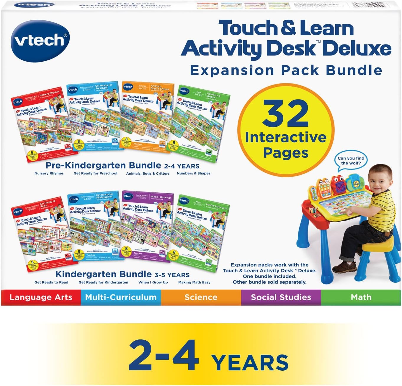 VTech Touch and Learn Activity Desk Deluxe Expansion Pack for Pre-K