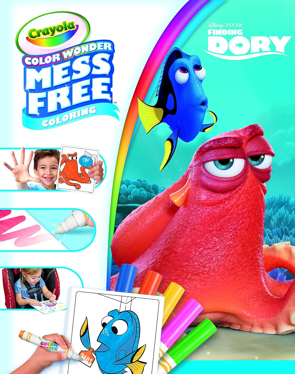 Crayola Color Wonder Mess-Free Disney Finding Dory Coloring Book – Color Wonder Markers Included