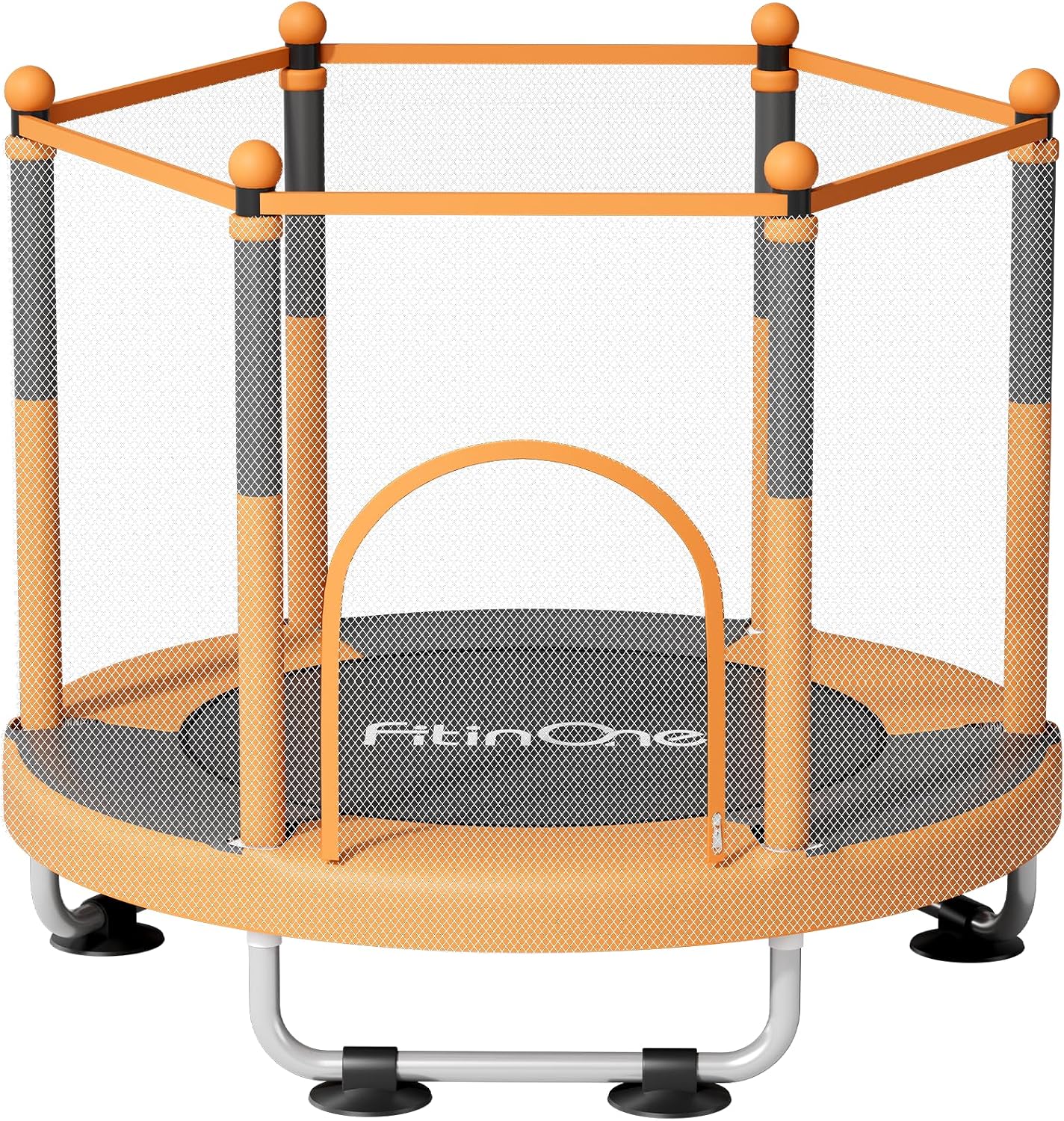 Fitinone Trampoline for Kids, 5 FT Indoor & Outdoor Toddler Trampoline with Safety Enclosure Net, Birthday Gifts for Kids, Gifts for Boy and Girl, Age 3-8