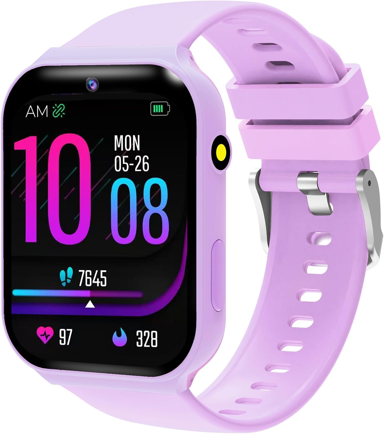 Smart Watch for Kids, Kids Watch with 18 Puzzle Games Sleep 1.83″ HD Touch | Pedometer DIY Dial Alarm Clock Timer Stopwatch Calendar Flashlight No APP/Phone, 12/24 hr Gift for Kid Christmas Birthday